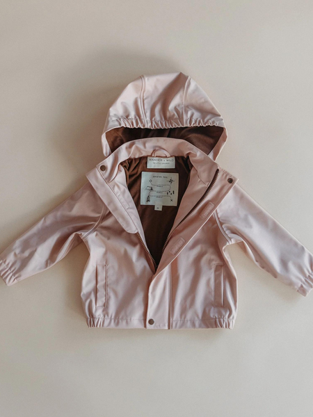 Recycled Rain Jacket  Dusty Pink