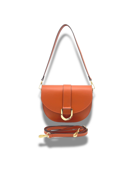 Elena Buckle Saddlebag - Black