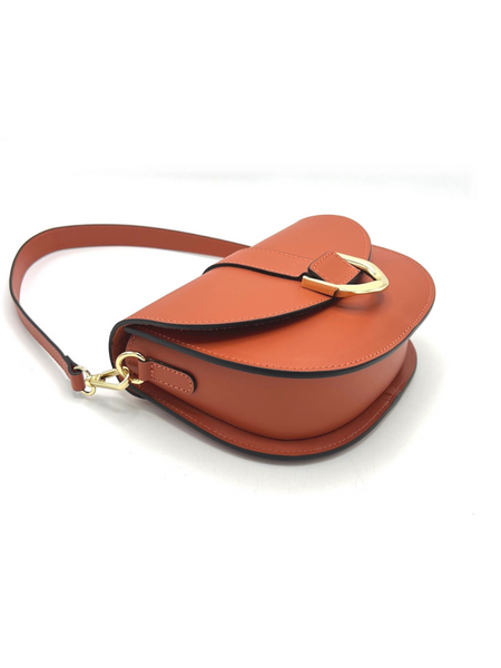 Elena Buckle Saddlebag - Black