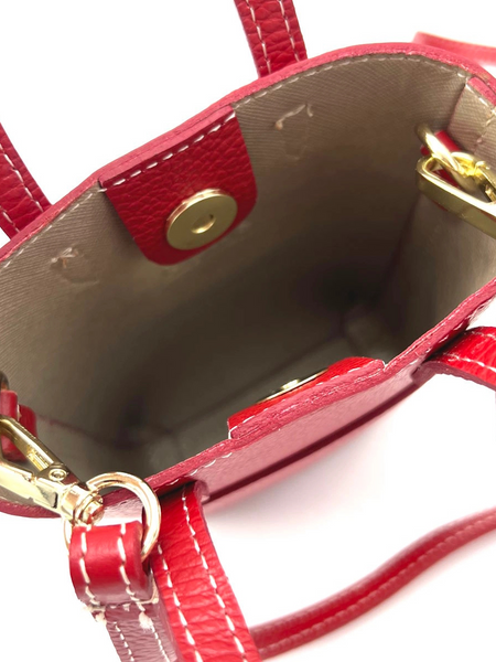 Lina Mini Phone Bag - Chili Red