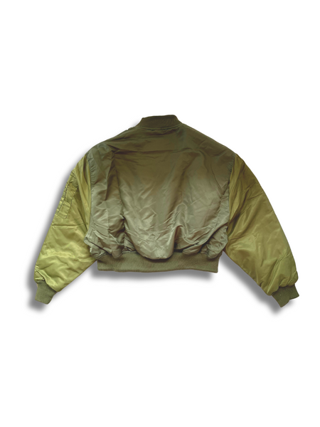Classic Utility Bomber Jacket - Khaki Green