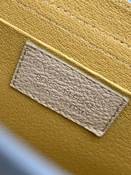 Celeste Twin Chain Leather Bag - Light Blue