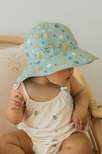 Little Flora Wide Brim Infant Hat