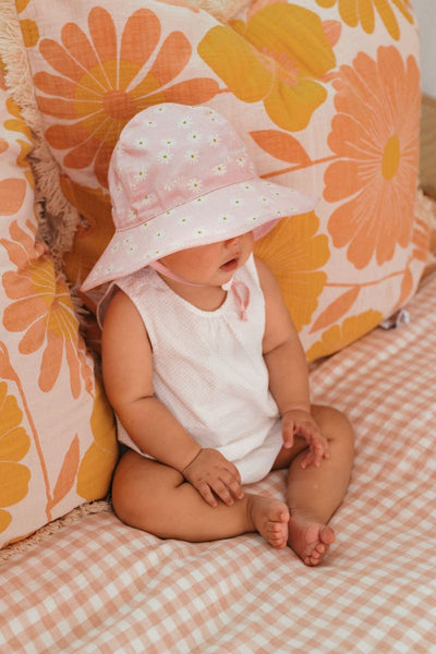 Daisy Fields Wide Brim Infant Hat
