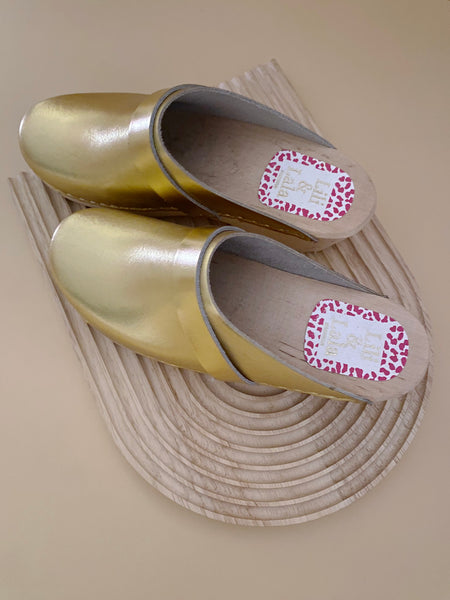 Swedish Clogs Malmö Gold