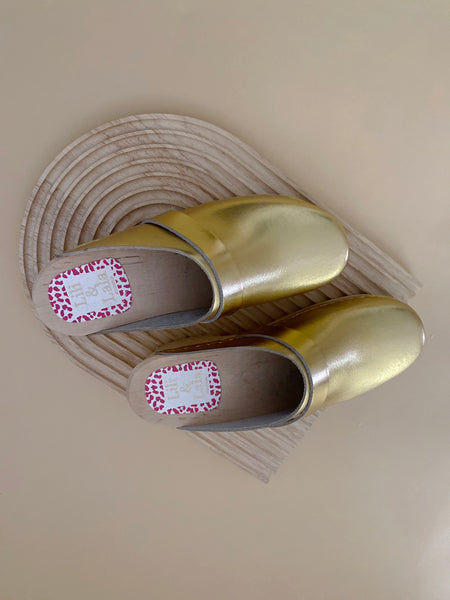 Swedish Clogs Malmö Gold