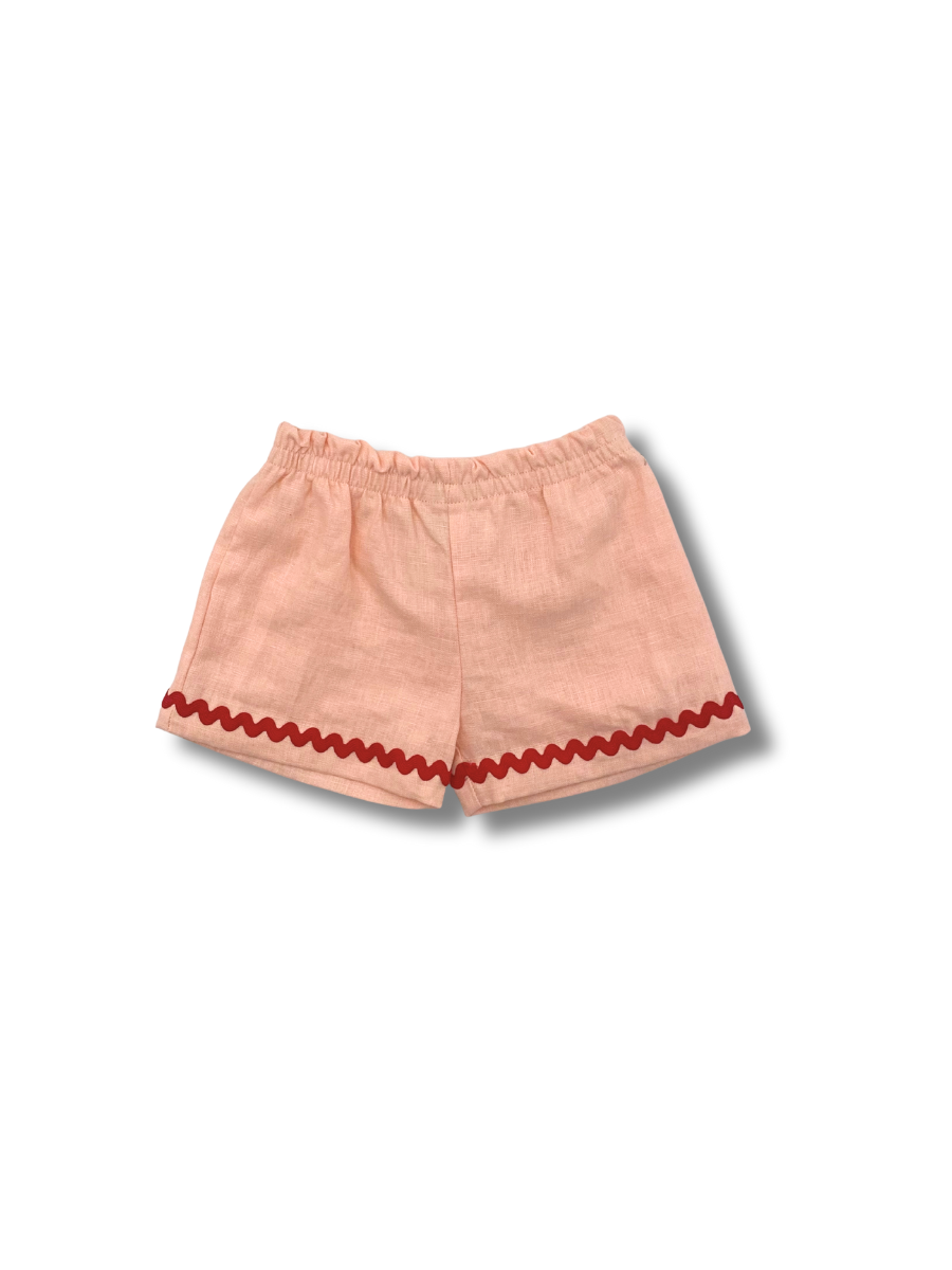 Saint-Tropez Pure Linen Shorts - Gelato Pink