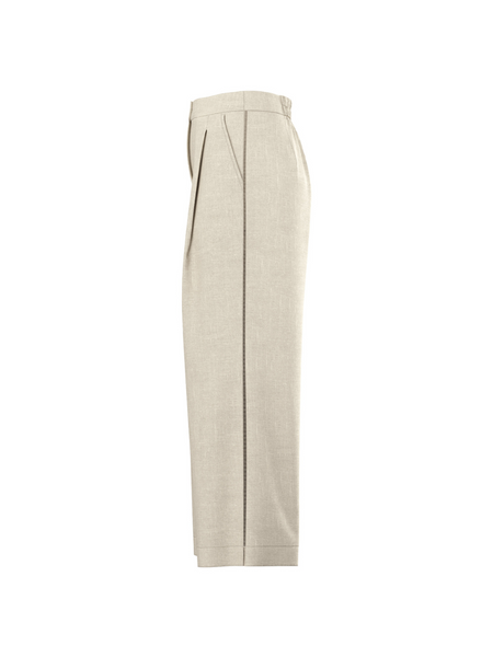 Rika Linen Pants - Chalk