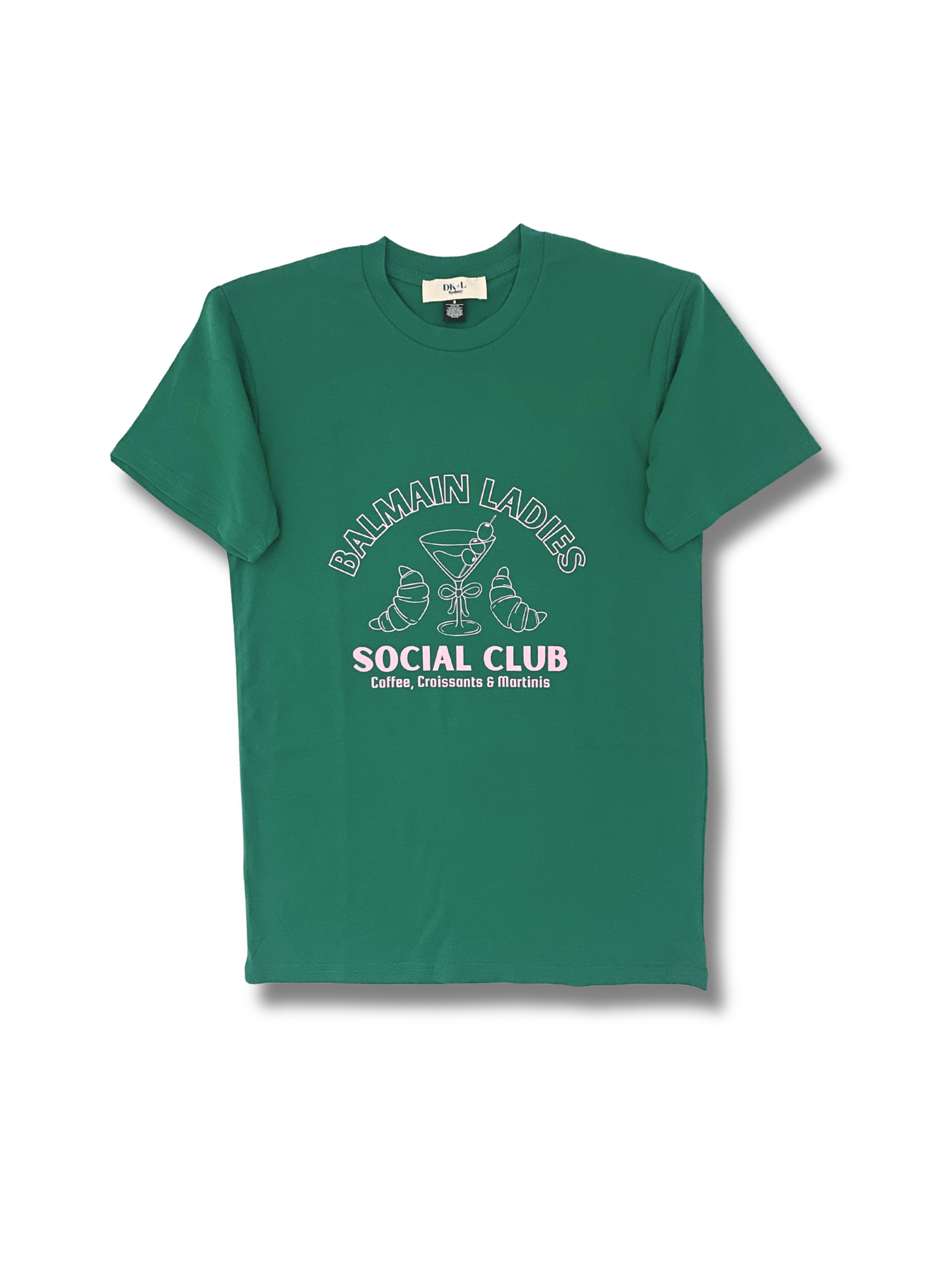 Balmain Ladies Social Club Boxy Tee - Emerald Green