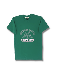 Balmain Ladies Social Club Boxy Tee - Emerald Green