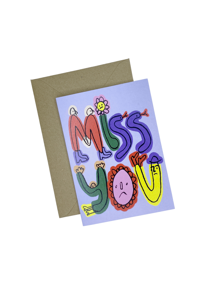 Miss You Card