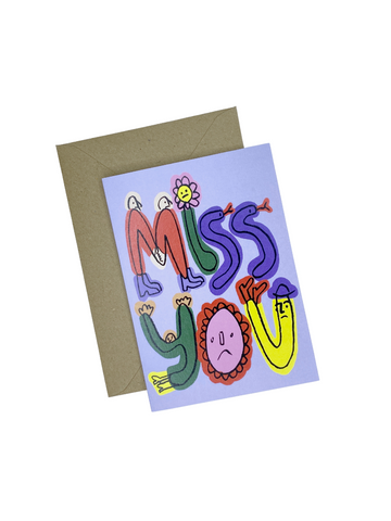 Miss You Card