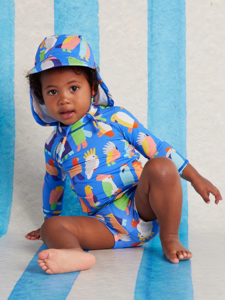 Flamin' Galahs Swim Flap Hat