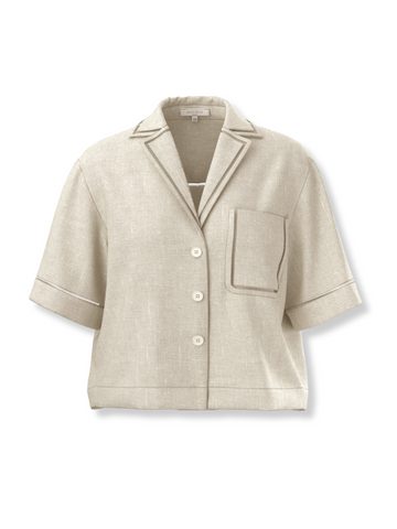 Quinn Linen Shirt - Chalk
