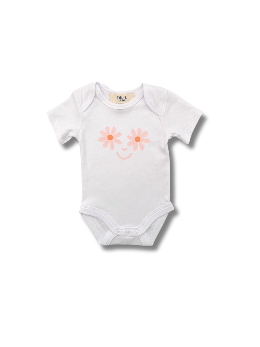 Daisy Smile Short Sleeve Bodysuit