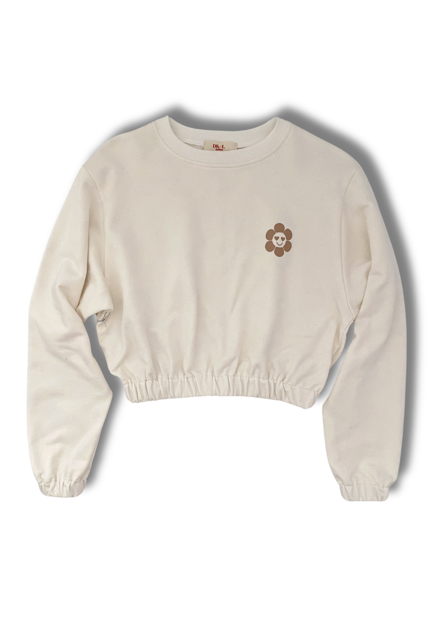 Relaxed Oversize Crop Sweatshirt Natural