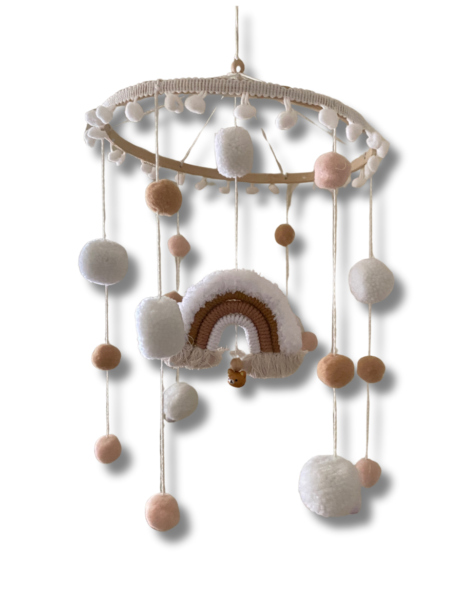 Boho Rainbow Baby Mobile - Large