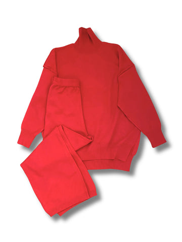 Winter Knit Set - Fiery Red