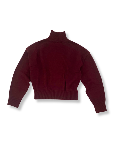 Classic Knit Jumper – Dark Plum