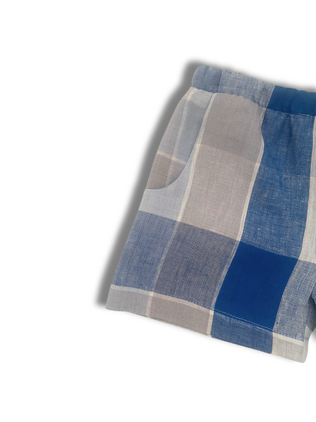 The Blues Check Baby Shorts