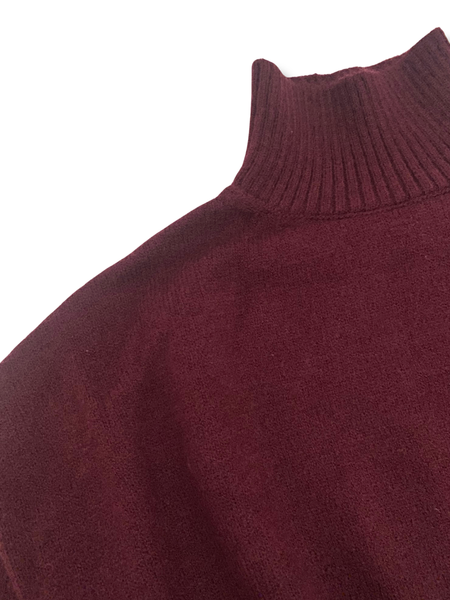 Classic Knit Jumper – Dark Plum