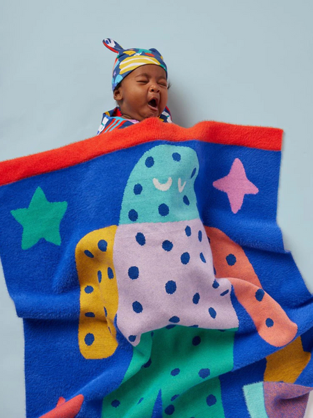 Rocket Ride Baby Blanket