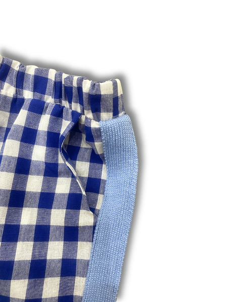 Pop Slacks - Blue Gingham