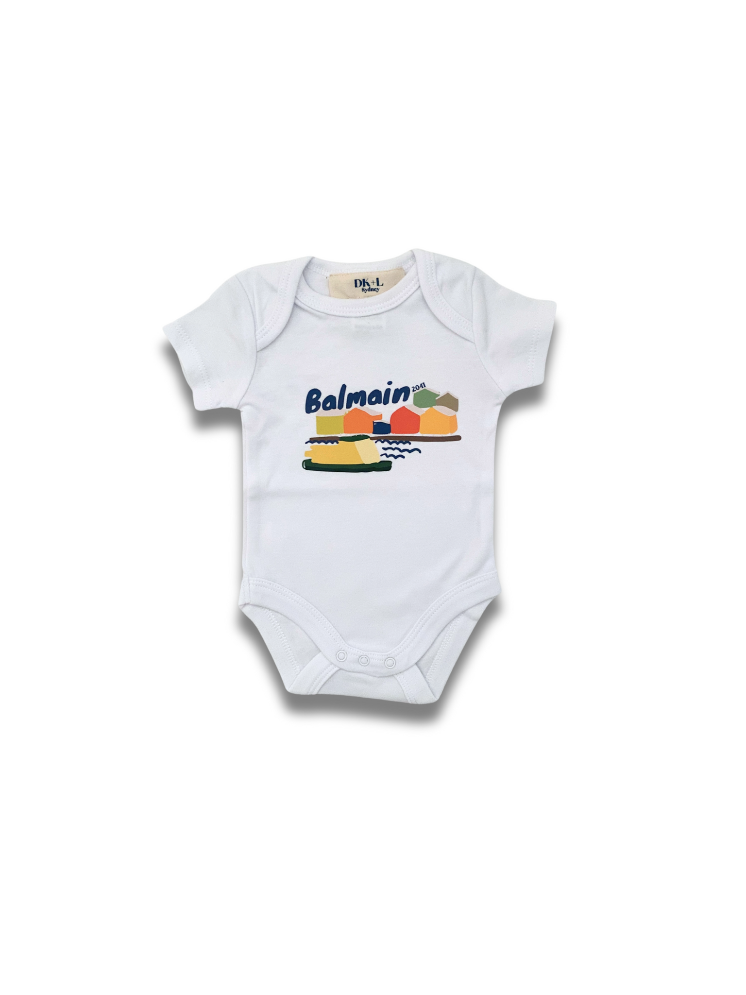 Balmain Waterfront Short Sleeve Bodysuit White