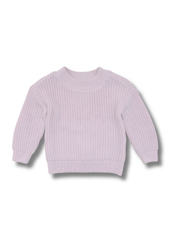 Basic Cotton Knit Jumper Pink