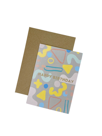 Happy Birthday Shapes Card