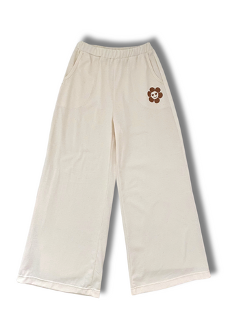 Wide Leg Lounge Pants Natural