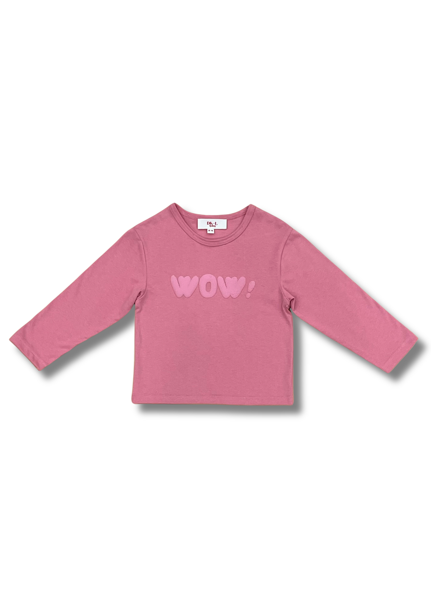 WOW! Long Sleeve T-shirt Deep Rose