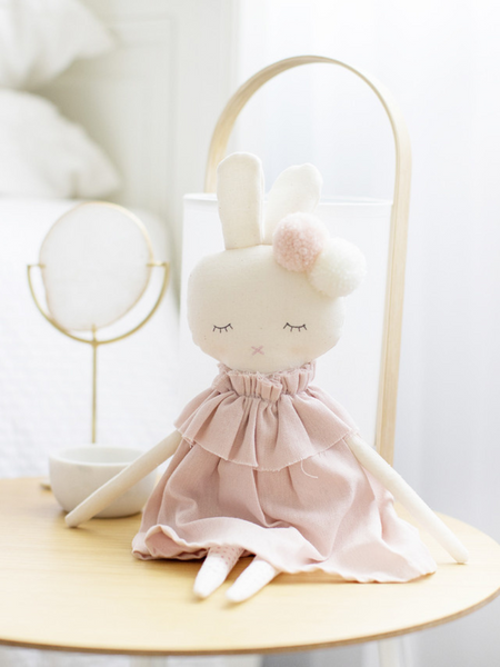 Isabelle Bunny Pink Linen