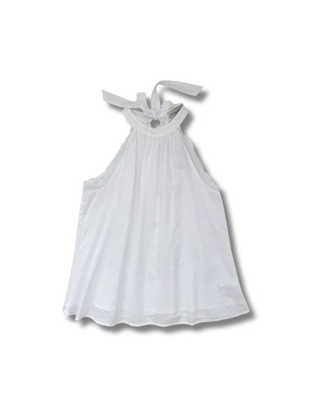 Bow Detail Sleeveless Top – Snow