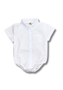 Classic Baby Shirt Bodysuit White