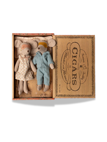 Mum & Dad Mice In Box