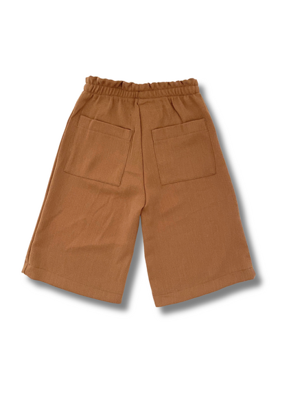 Paperbag Waist Brown Culottes