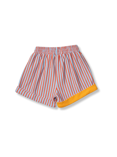 Shorts Blue & Orange Stripe