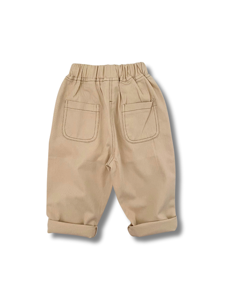 Cotton Drill Slacks - Beige