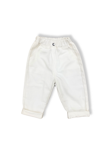 Kids Slouchy Pants - White
