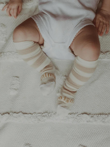 Dandelion - Merino Wool Knee High Baby Socks