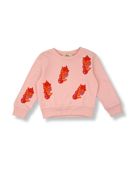 Bubblegum Beauty Horses Jumper - Pink
