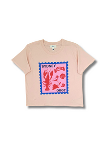 Sydney Stamp Logo  T-Shirt - Pink