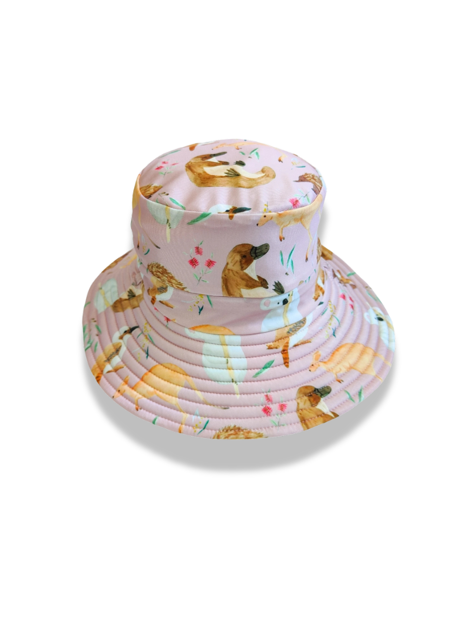 Reversible Swim Hat - Aussie Animals