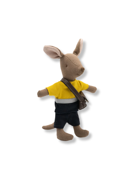 The Postie - Kangaroo Doll With Bag & Post Box