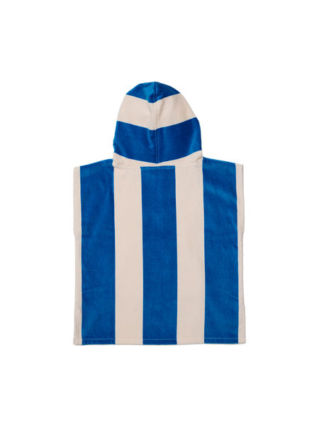 Hooded Towel Deep Sea Stripe