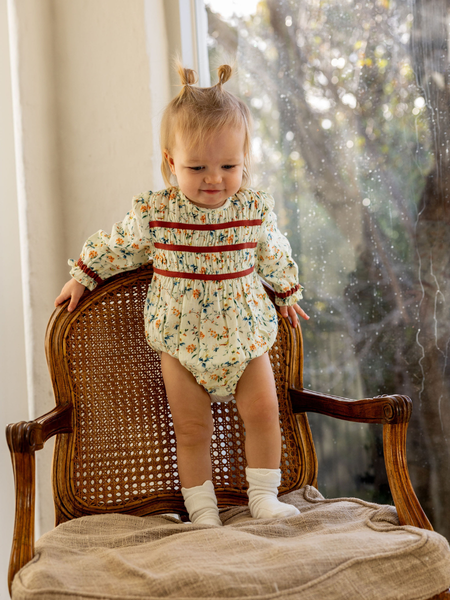 Pixie Playsuit - Natural Bird