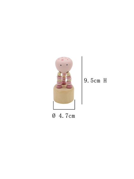 Wooden Sea Animal Press Toy - Octopus