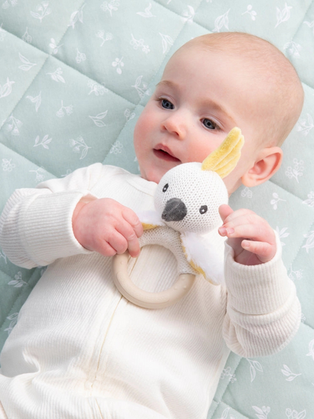 Ring Rattle Cockatoo Knitted