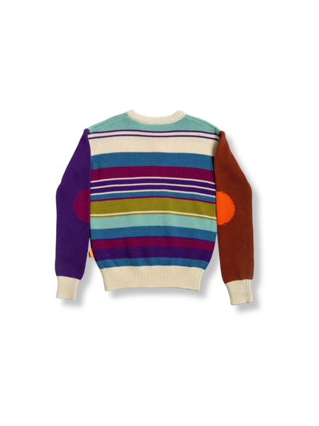Ski Stripes Jersey Knit Sweater